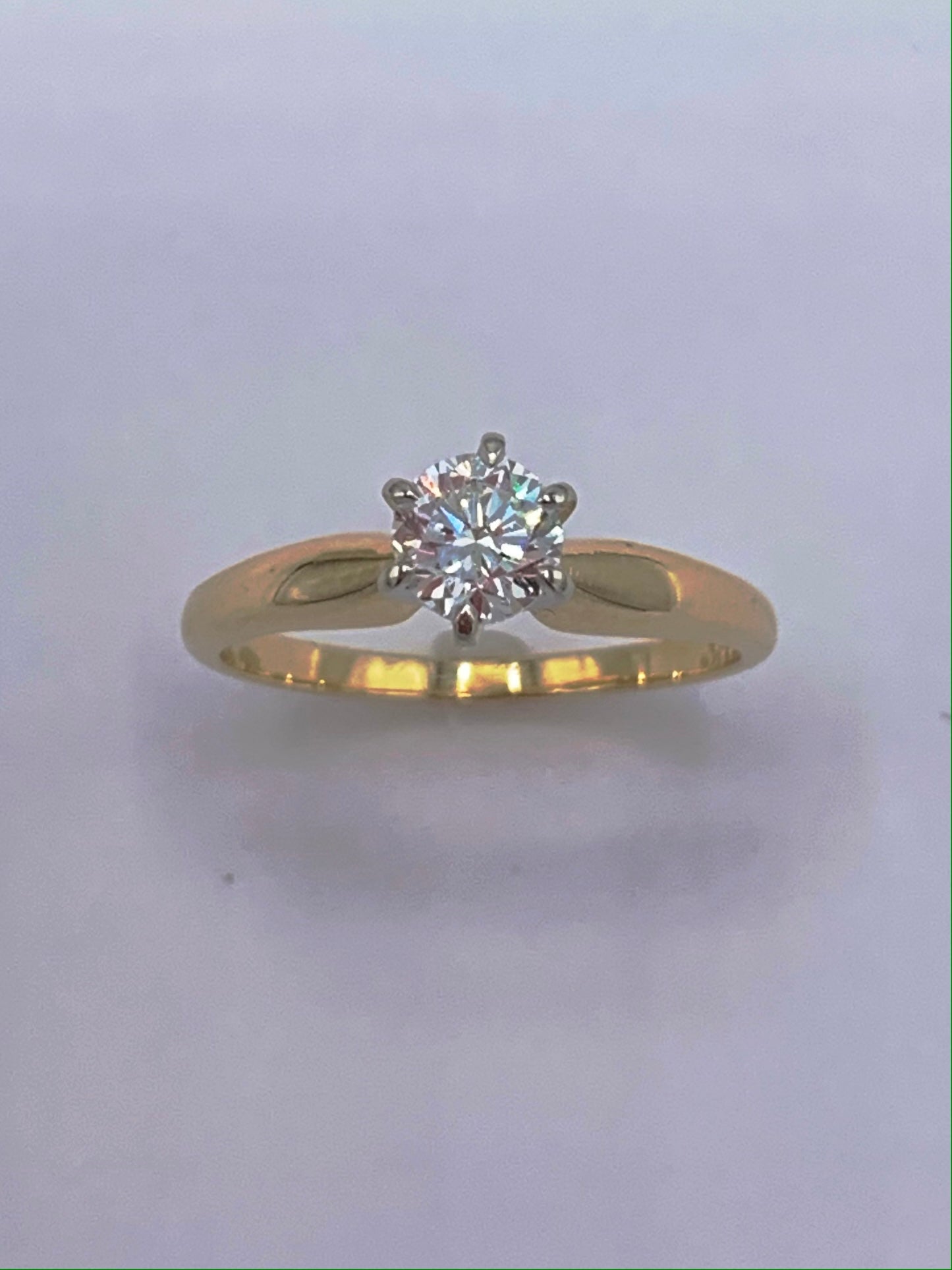 3/8 Ct Diamond Solitaire Engagement Ring