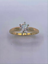 Load image into Gallery viewer, 3/8 Ct Diamond Solitaire Engagement Ring
