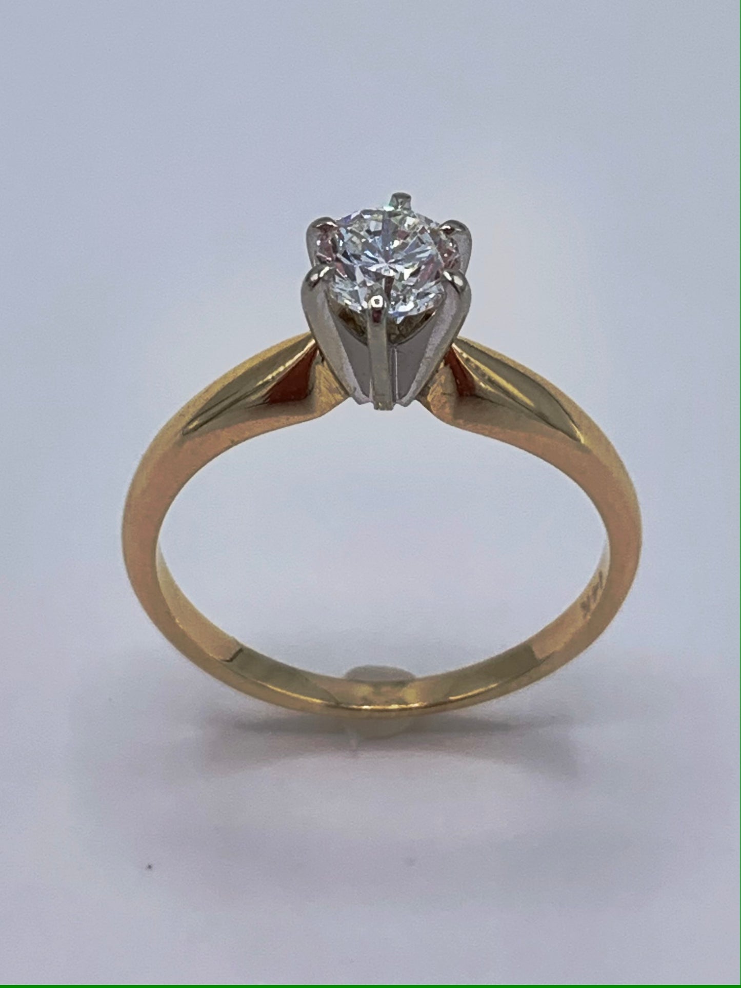 3/8 Ct Diamond Solitaire Engagement Ring