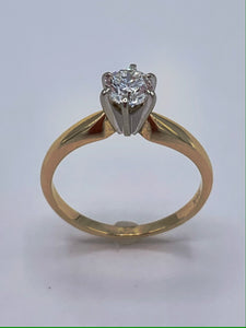 3/8 Ct Diamond Solitaire Engagement Ring
