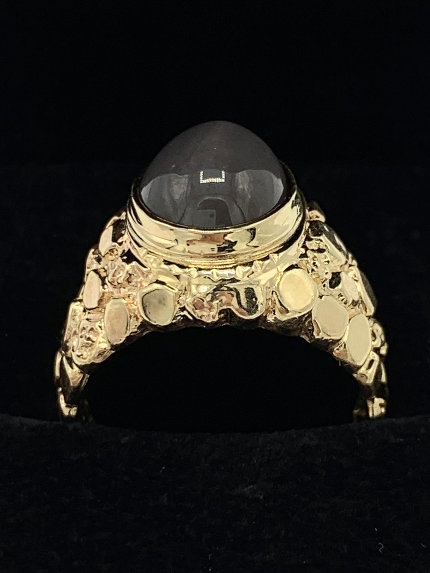 Estate 14K Yellow Gold Linde Gray Star Ring