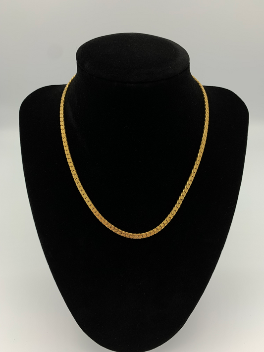 15 inch Gold Filled Herringbone Pattern Style Chain