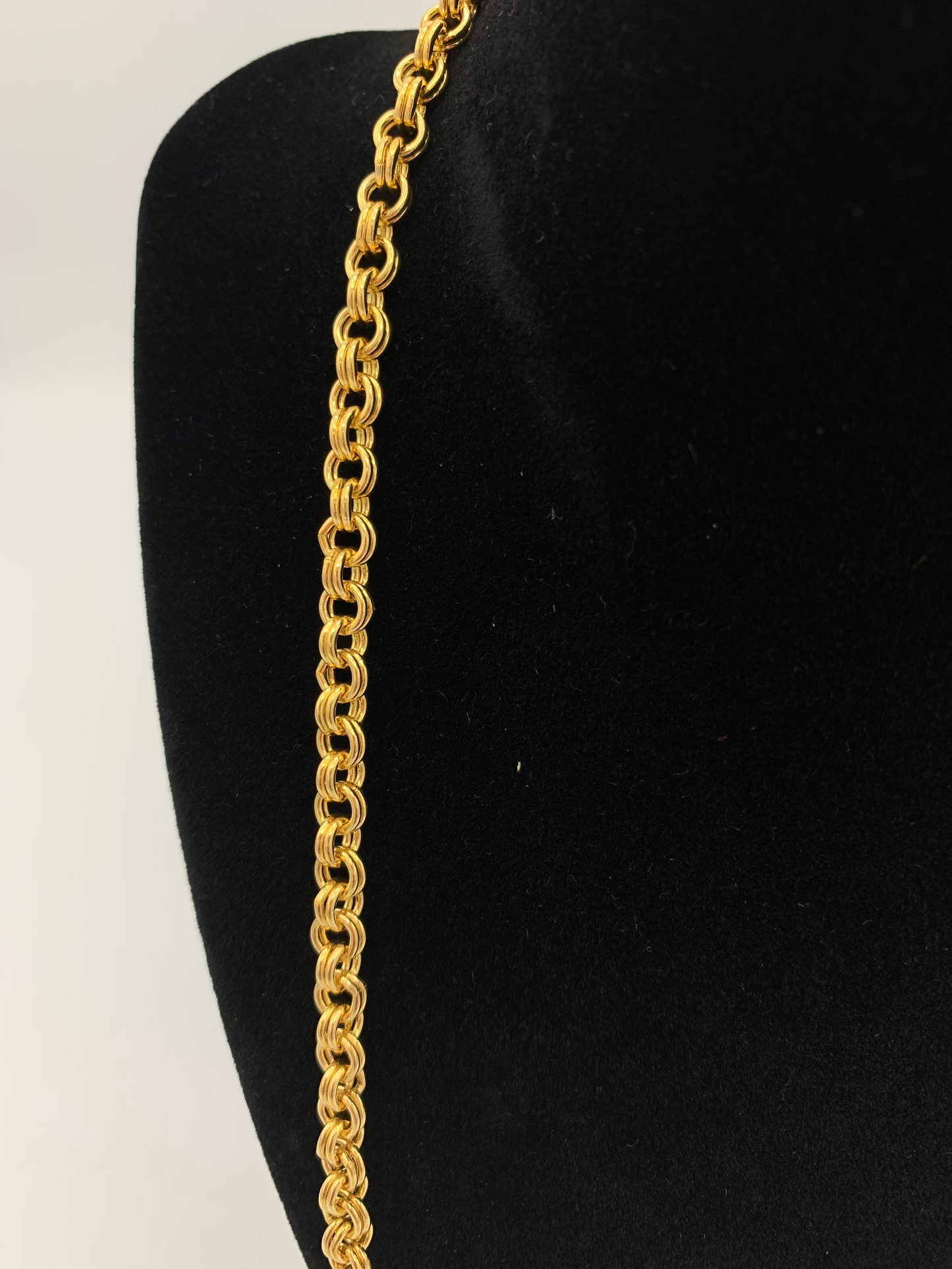 30 Inch Gold Filled Double Link Curb Chain